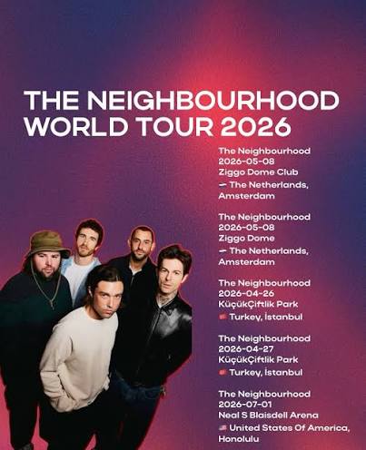 The Neighbourhood live tour poster 2026