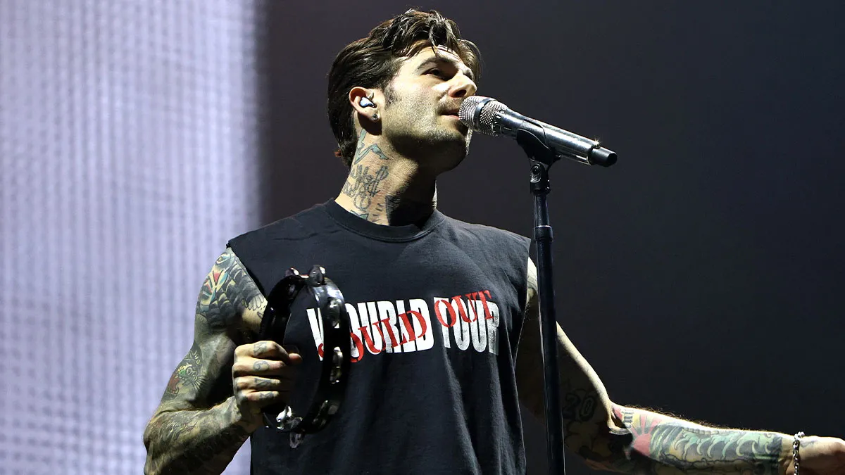 The Neighbourhood performing live on stage